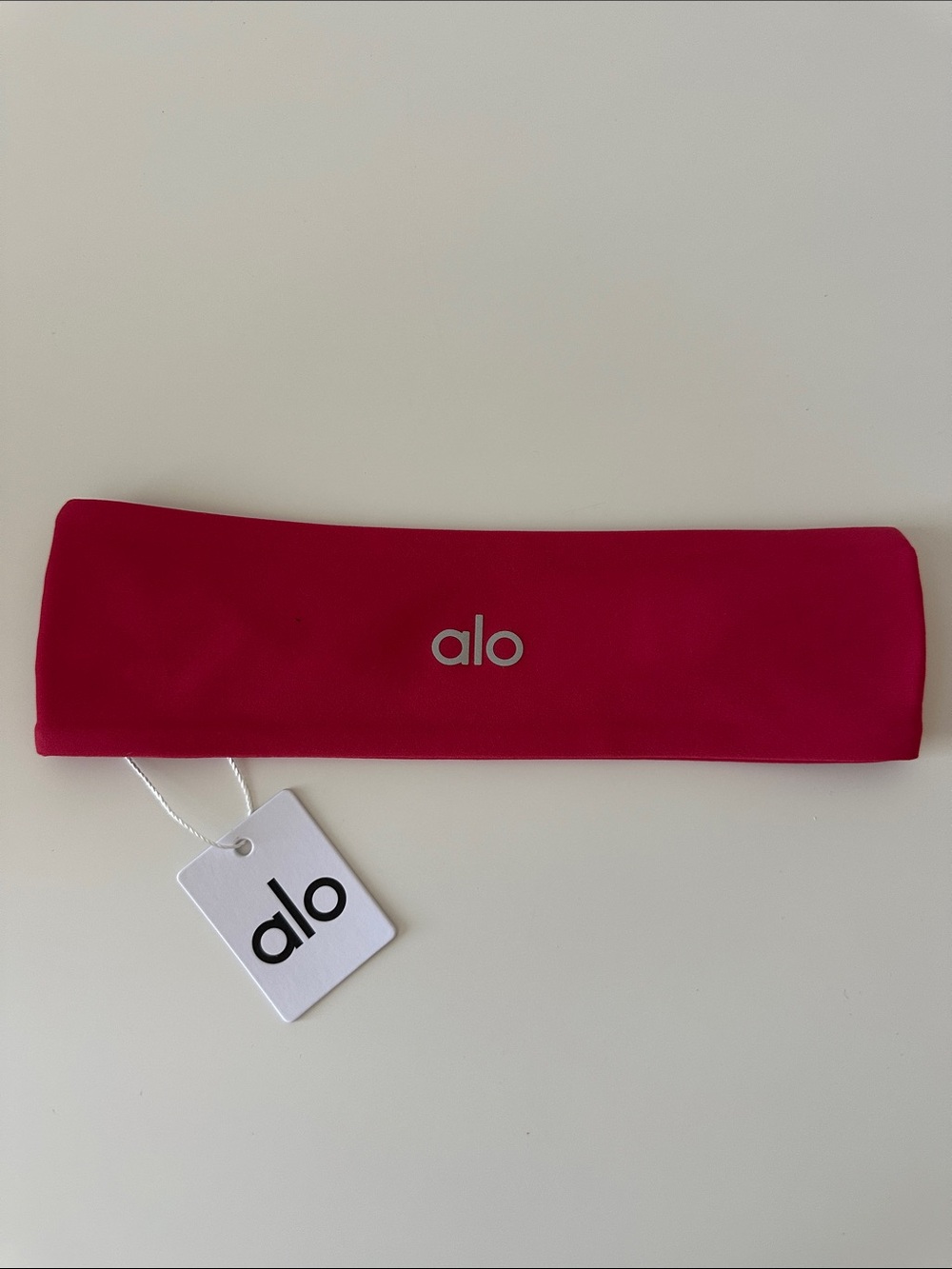Alo Pink Logo Headband